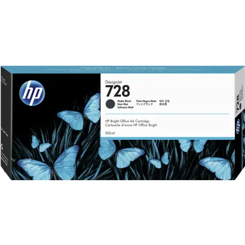 HP F9J68A - Tusz czarny mat HP 728 do HP DesignJet T730, T830